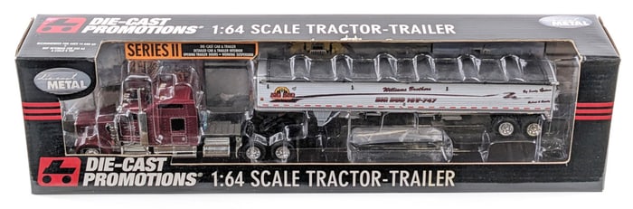 1/64 DCP William Brothers Kenworth W900 Semi w/ Grain Trailer