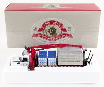 1/34 First Gear 35th Anniversary Miller's Building Supply, Goshen, IN. Material Handler Mack Truck