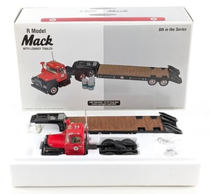 1/34 First Gear Texaco Mack R-Model w/ Lowboy Trailer