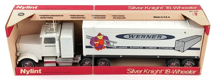 Nylint Silver Knight 18-Wheeler w/ Werner Advertising Trailer
