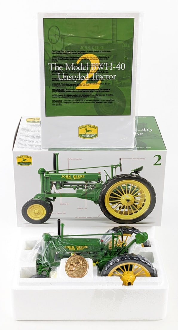 1/16 Ertl John Deere Model BWH-40 Unstyled Tractor Collector's Center #2 (1 of 12)