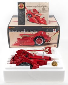 1/16 Ertl Farmall 560 Tractor w/ 2-MH Corn Picker Precision Series #14