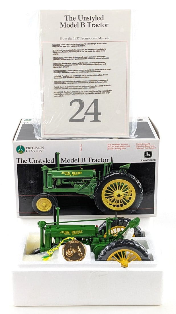 1/16 Ertl John Deere Unstyled Model B Tractor Precision Series #24 (1 of 10)