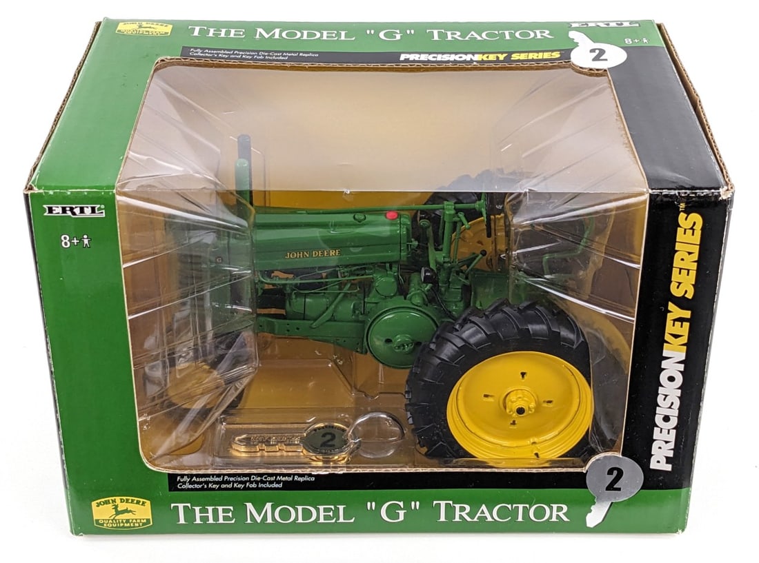 1/16 Ertl John Deere Model "G" Tractor Precision Key Series #2: 1/16 Ertl John Deere Model "G" tractor. Precision Key Series #2. Good condition new in the box.
