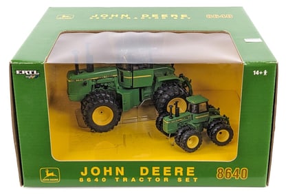 1/32 & 1/64 Ertl John Deere 8640 4wd Tractor Plow City Farm Show