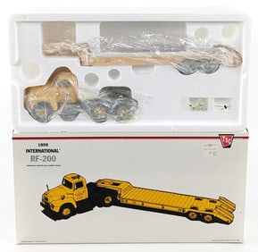 1/34 First Gear 1959 International RF-200 Semi w/ Lowboy Trailer