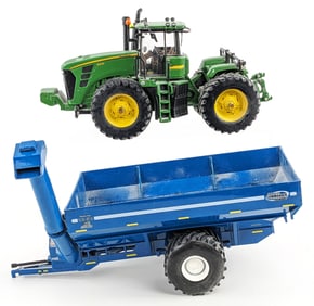 1/32 Ertl John Deere 9530 4wd Tractor & Kinze 1050 Grain Cart