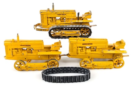 (3) 1/16 Ertl John Deere 40 Industrial Crawlers