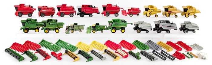 Large Lot of 1/64 Scale Combines