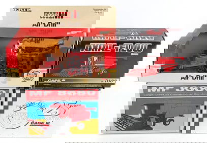 1/64 Ertl Combines & Case IH Air Seeder