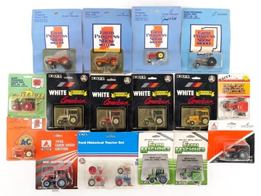 (16) 1/64 Ertl & Scale Models Tractors