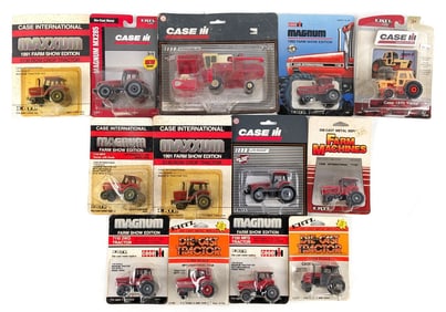 (13) 1/64 Ertl Case & Case IH Tractors & Combine
