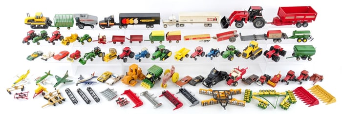 Large Lot of Mixed Scale Farm Toys