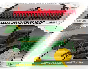 1/16 Ertl John Deere 8400T Tractor & Case IH Rotary Hoe