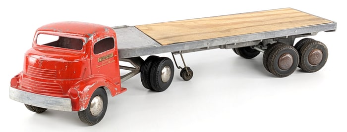 Smith Miller GMC Truck w/ Flatbed Trailer