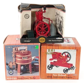 1/8 Ertl IHC Engine, Maytag Washer, & New Holland Engine