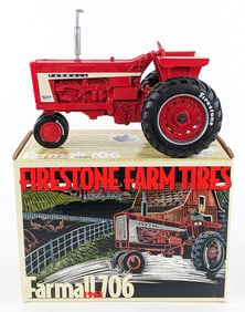 1/16 Ertl Farmall 706 Narrow Front Tractor Firestone Farm Tires Edition