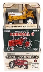 1/16 Ertl International Cub, Farmall C, and Farmall 350 Tractor