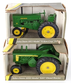 1/16 Ertl John Deere Model 70 and Model 820 Diesel Tractor