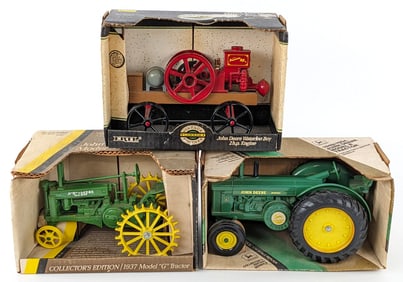 Ertl John Deere Model "G", Model "R", and Waterloo Boy Engine
