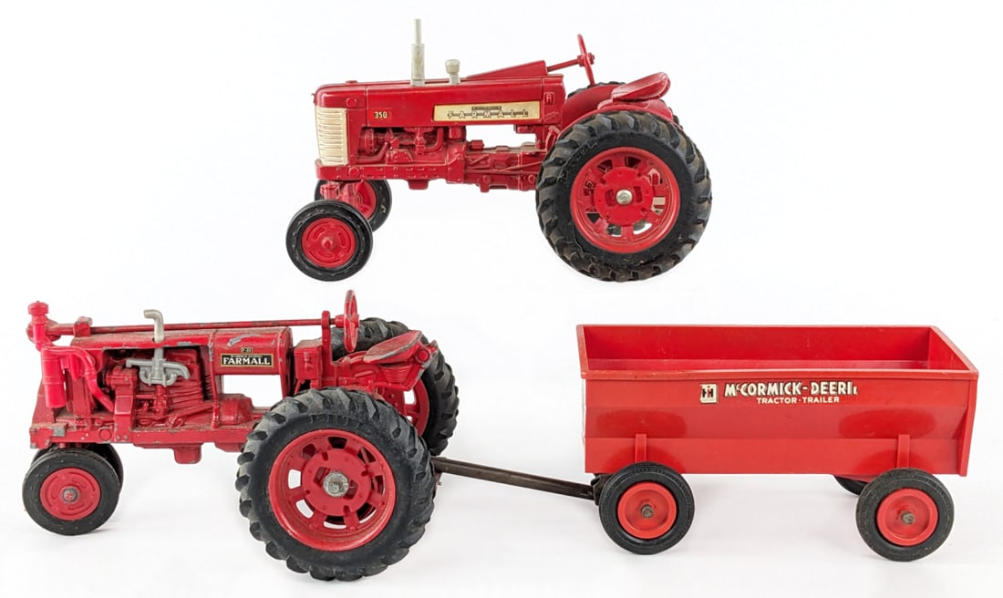 1/16 Ertl Farmall 350, Farmall F-20, & Product Miniatures Barge Wagon (1 of 16)