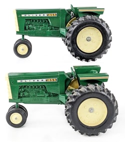 (2) 1/16 Ertl Oliver 1855 Narrow Front Tractors