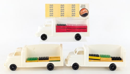 (3) Marx Pepsi-Cola Delivery Trucks