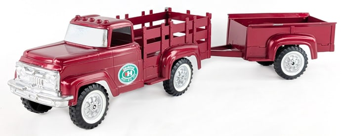 Restored Hubley Stake Bed Pickup Truck w/ Utility Trailer