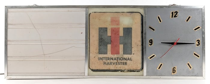 Custom International Harvester Advertising Clock