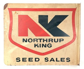 DST Northrup King Seed Sales Advertising Flange Sign