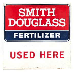 SST Smith Douglass Fertilizer Used Here Advertising Sign