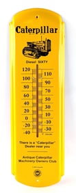 Contemporary Caterpillar Crawler Metal Advertising Thermometer