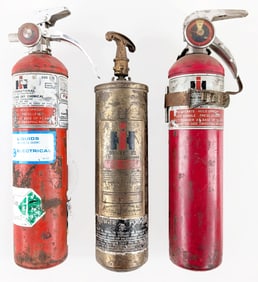 (3) International Harvester Fire Extinguisher's