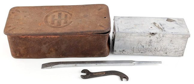 IH Reflector-Flares, IH Toolbox, Wrench, and Crowbar