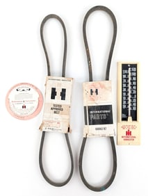 International Harvester Belts, Performance Calculator, and Thermometer