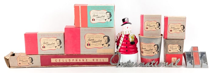 International Harvester Frozen Food Boxes, Badges, and Snowman
