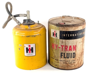 International Harvester Hy-Tran Fluid Can & Lubester