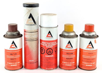 (5) Allis-Chalmers Cans & Grease Tube