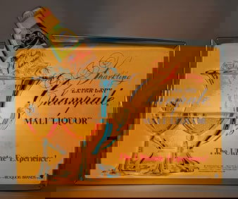 Sparkling Extra Dry Champale Malt Liquor Lighted Advertising Sign