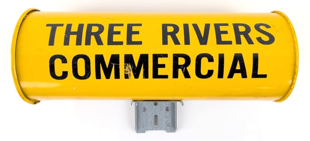 Vintage Three Rivers Commercial Newspaper Tube / Mailbox