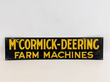 SST McCormick-Deering Farm Machines Embossed Advertising Sign