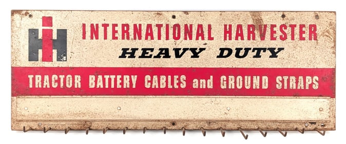 International Harvester Tractor Battery Cables and Straps Advertising Rack