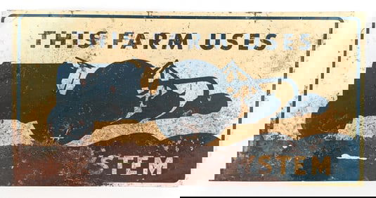 SST Ford Ferguson System Tractor Advertising Sign