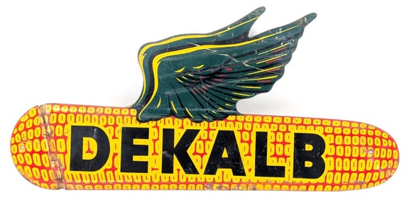 DST Dekalb Flying Corn Die-Cut  Advertising Sign