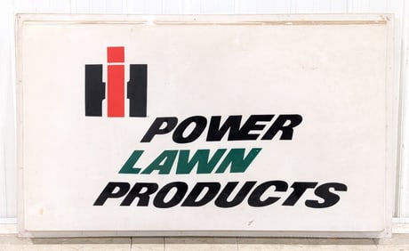 International Harvester Power Lawn Products Plastic Sign Insert