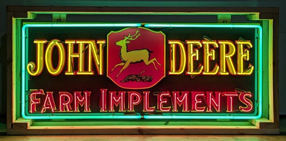 Custom John Deere Tin Neon Sign