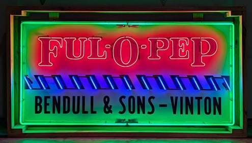 Ful-O-Pep Tin Neon Sign