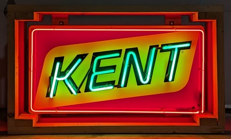 Kent Tin Neon Sign