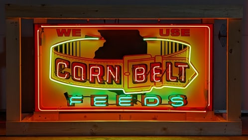 Custom Corn Belt Feeds Neon Sign