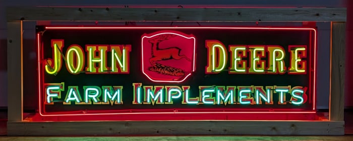Custom 6ft John Deere Farm Implements Neon Sign